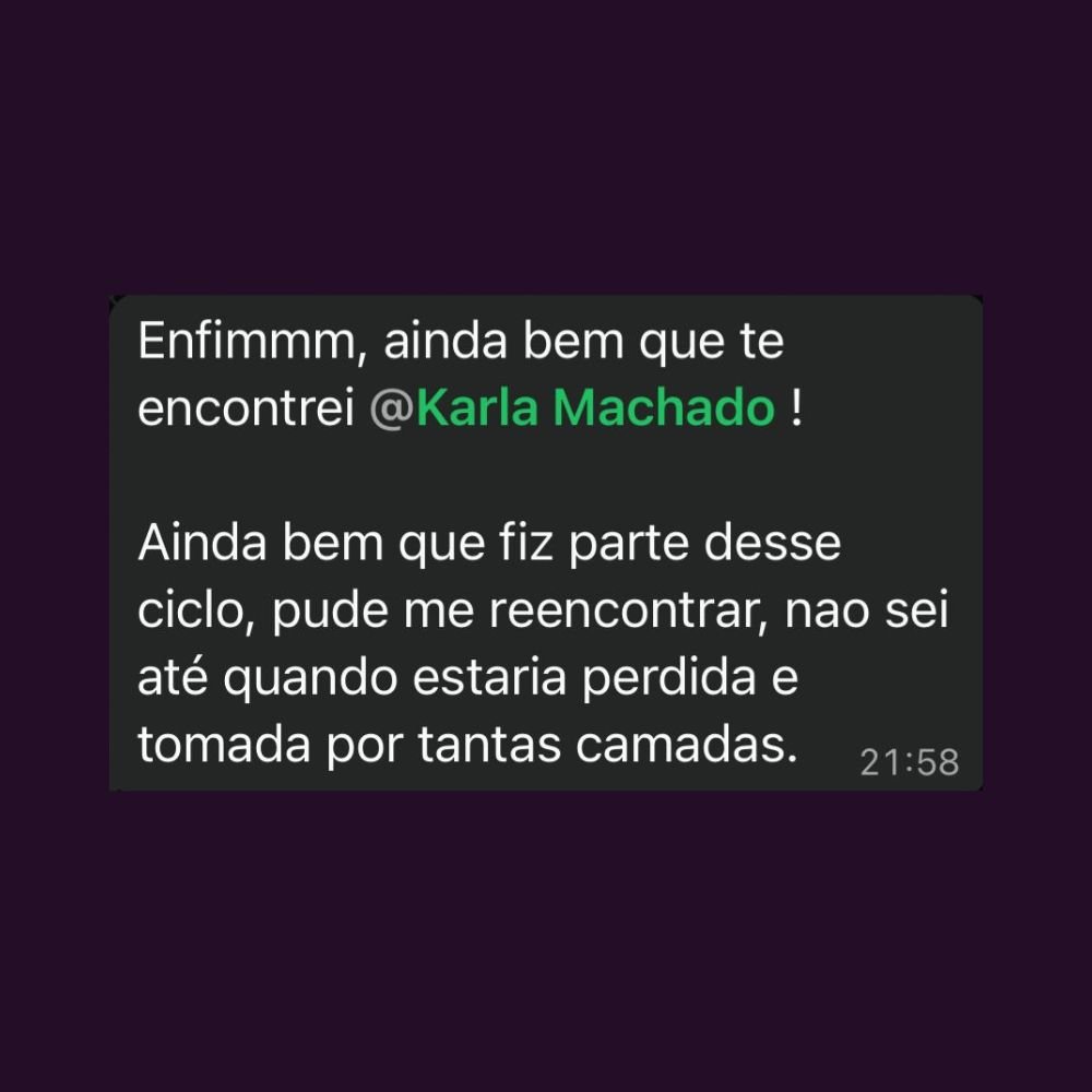 Trecho do depoimento no WhatsApp